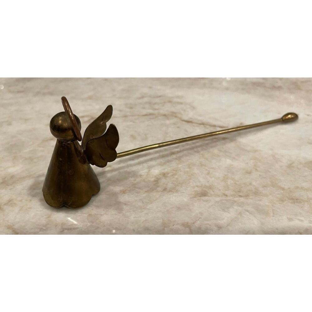 Vintage Brass Angel candle snuffer